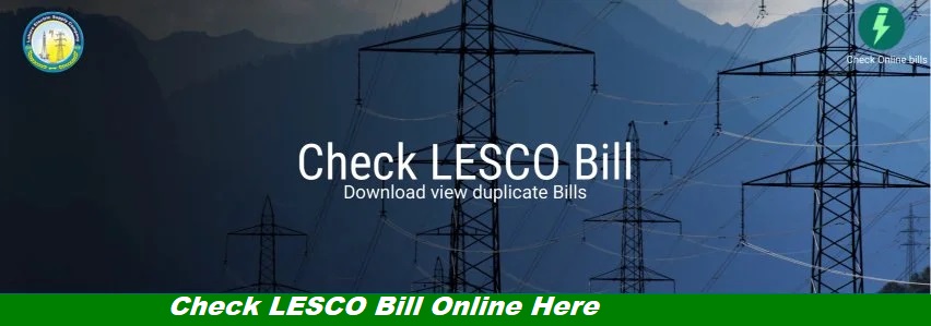 Check Online Lesco Bill download free