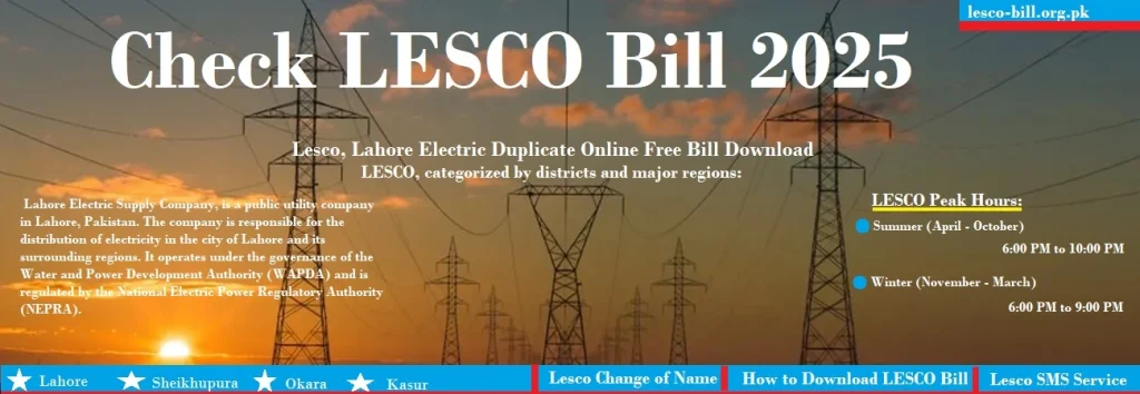 Check-LESCO-Bill-2025