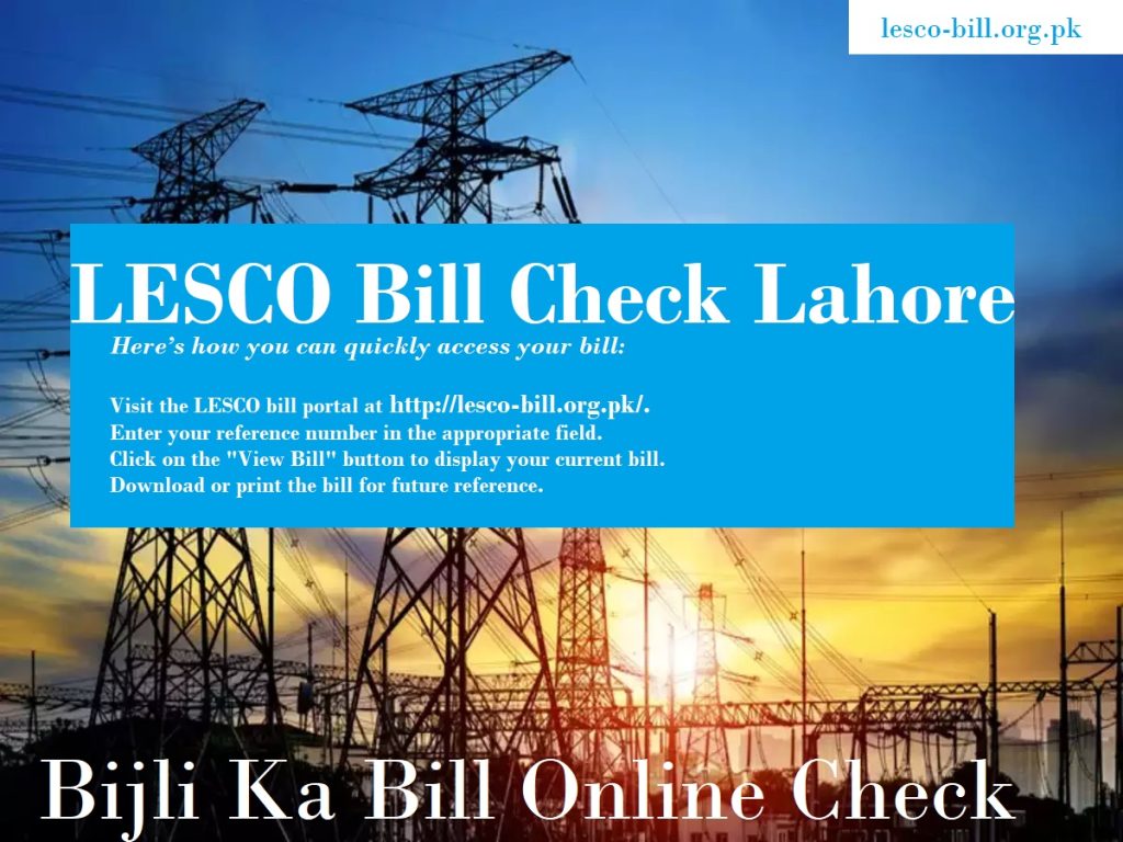 Bijli Ka Bill Online Check